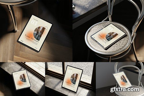 Realistic iPad Mockup 6M9E59V