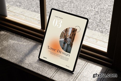 Realistic iPad Mockup 6M9E59V