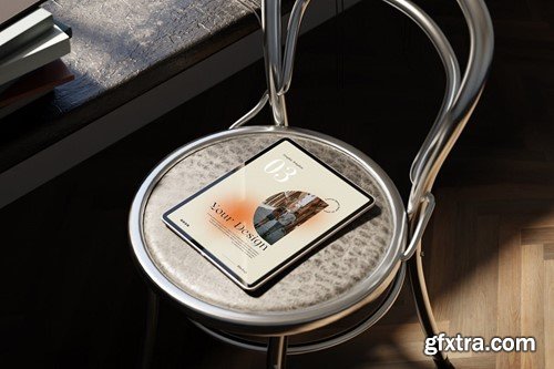 Realistic iPad Mockup 6M9E59V