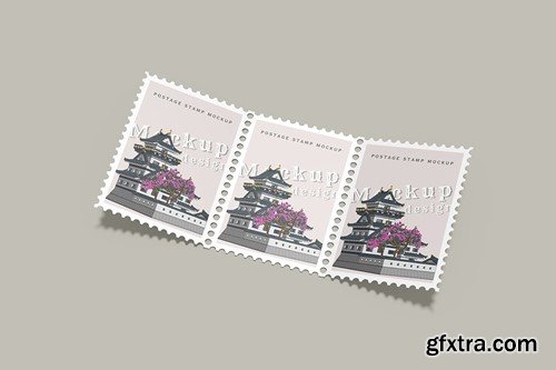Postage Stamps Mockup 7T4SV8G