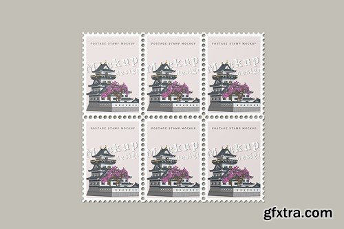 Postage Stamps Mockup 7T4SV8G