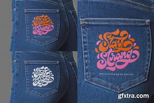 Jeans Embroidery Mockup HGWUBRV