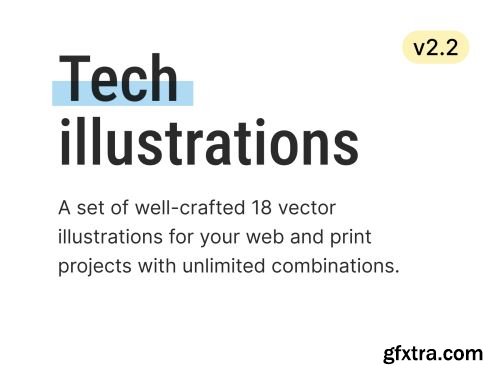 Tech Illustrations V2.2 Ui8.net