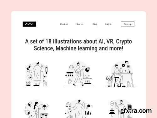 Tech Illustrations V2.2 Ui8.net