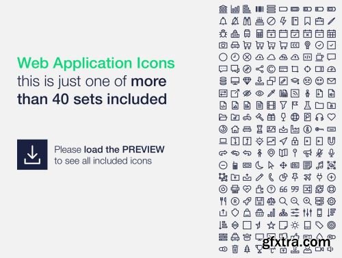 Tiny Line Icons – 1900+ Bundle Ui8.net