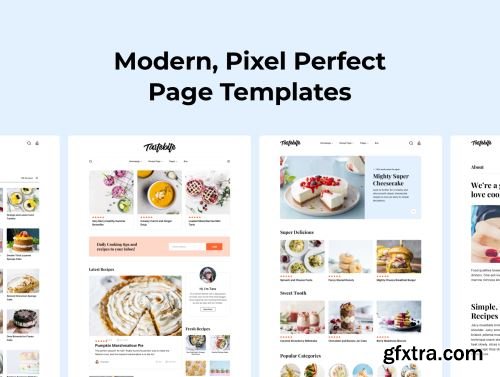 Tastebite - Food Recipes Website Template Ui8.net