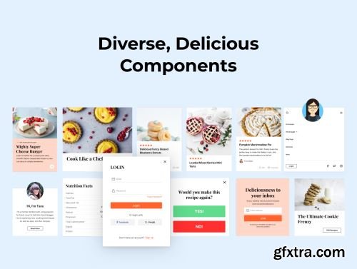 Tastebite - Food Recipes Website Template Ui8.net