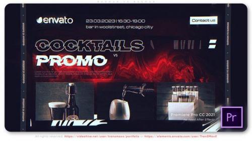 Videohive - Cocktails Promo - Barman Slideshow - 47631848 - 47631848