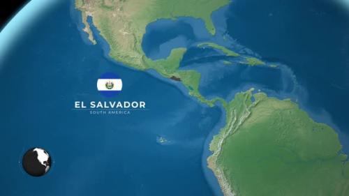 Videohive - El Salvador Earth Map - 47634850 - 47634850