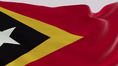 Videohive - East Timor Fabric Flag - 47634856 - 47634856