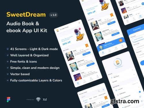 Sweet Dream - Audio Book & ebook App UI Kit Ui8.net