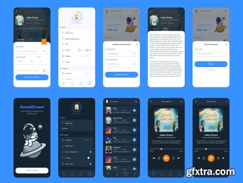 Sweet Dream - Audio Book & ebook App UI Kit Ui8.net