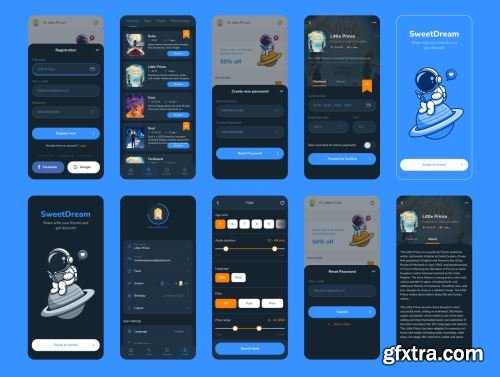 Sweet Dream - Audio Book & ebook App UI Kit Ui8.net