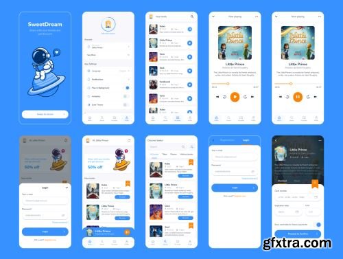 Sweet Dream - Audio Book & ebook App UI Kit Ui8.net