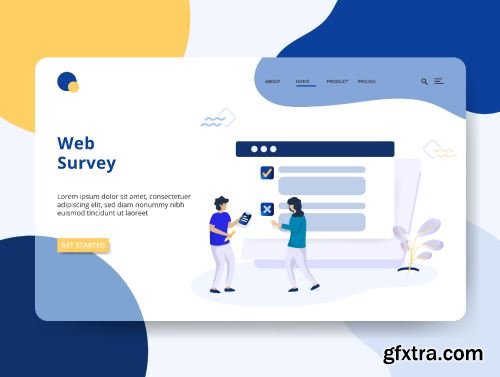 Survey set Illustration Ui8.net