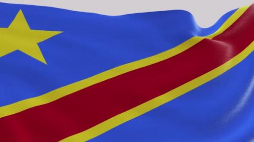 Videohive - Congo Democratic Republic Fabric Flag - 47634875 - 47634875