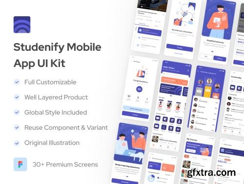 Studenify - Elearning Mobile UI Kit Ui8.net