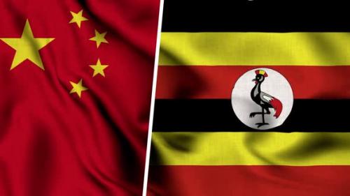 Videohive - China Flag And Flag Of Uganda - 47634882 - 47634882