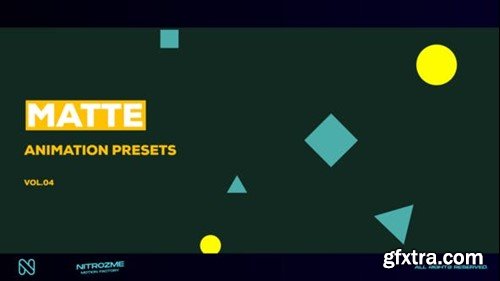 Videohive Matte Motion Presets Vol. 04 47667849