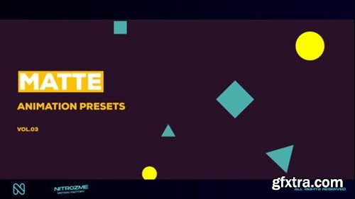 Videohive Matte Motion Presets Vol. 03 47667841