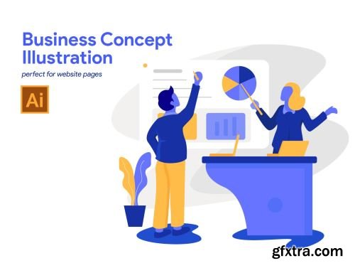 5 Business Concept Illustrations Ui8.net