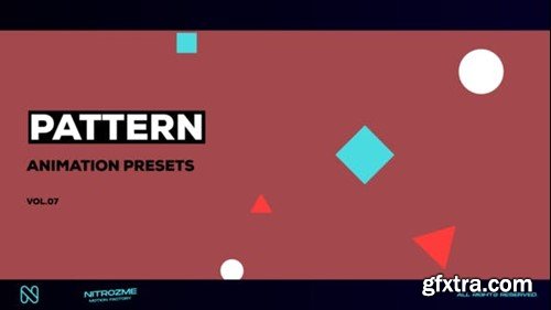 Videohive Pattern Motion Presets Vol. 07 47667933