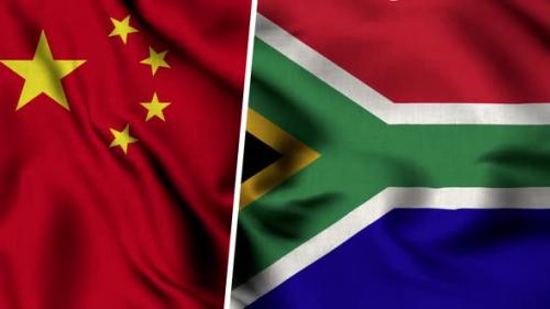 Videohive - China Flag And Flag Of South Africa - 47634891 - 47634891