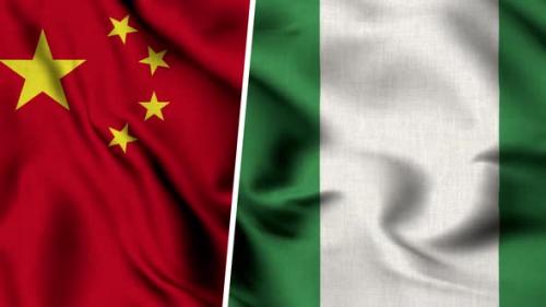 Videohive - China Flag And Flag Of Nigeria - 47634893 - 47634893