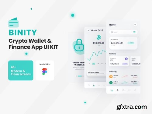 Binity - Crypto Wallet And Finance App UI Kit Ui8.net