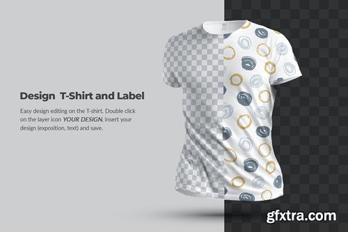 Mockups T-Shirts in 3D Style URW2E3S