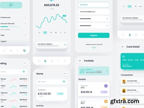 Binity - Crypto Wallet And Finance App UI Kit Ui8.net