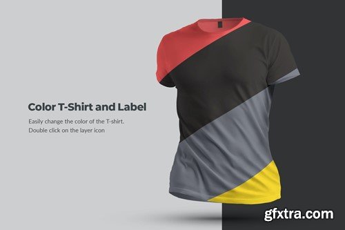 Mockups T-Shirts in 3D Style URW2E3S