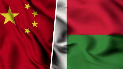 Videohive - China Flag And Flag Of Madagascar - 47634909 - 47634909