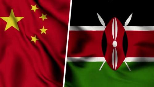 Videohive - China Flag And Flag Of Kenya - 47634913 - 47634913