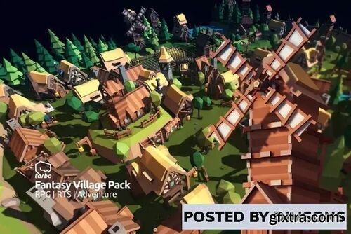 Fantasy Village Pack - Low Poly 3D Art v1.3.3