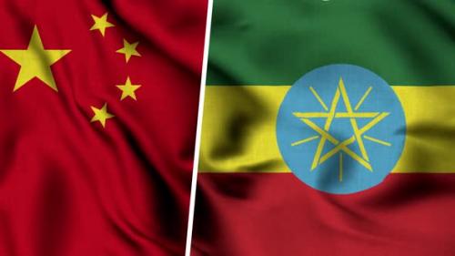 Videohive - China Flag And Flag Of Ethiopia - 47635087 - 47635087