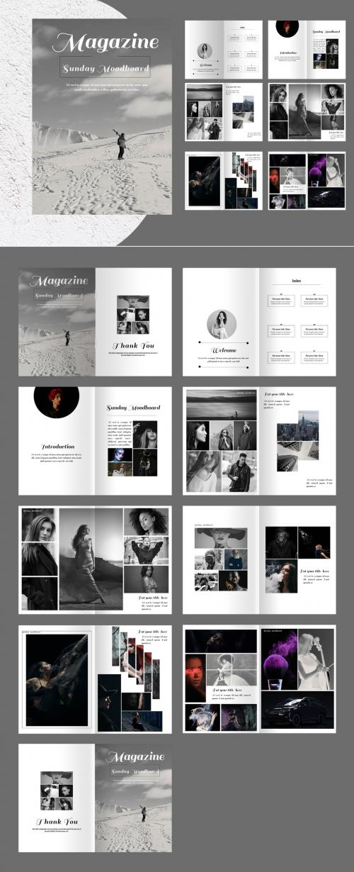 Black & White Magazine Template 636960164