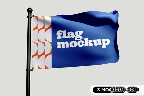 Branding Flag Mockup WERWR9Z