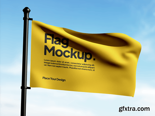 Branding Flag Mockup WERWR9Z