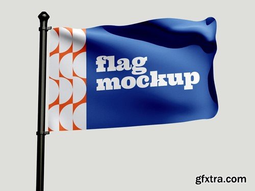 Branding Flag Mockup WERWR9Z