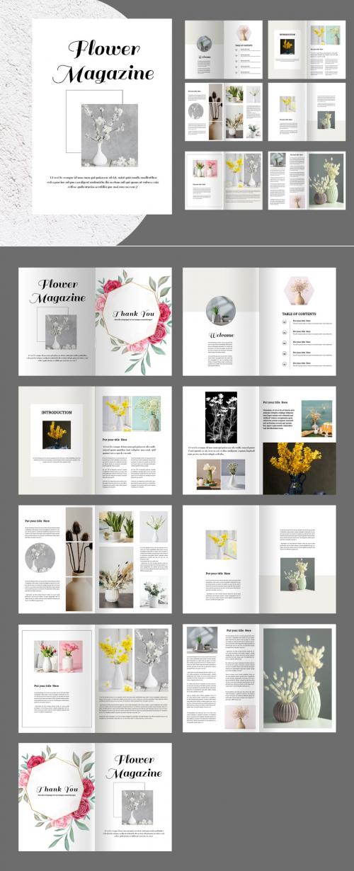 Flower Magazine Template 636960173