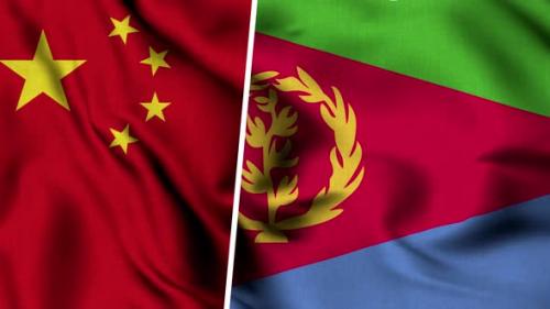 Videohive - China Flag And Flag Of Eritrea - 47635107 - 47635107