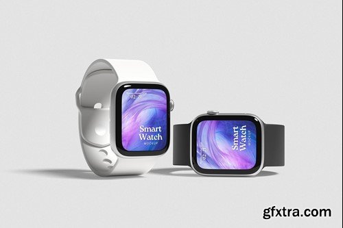 Smartwatch Mockup or Apple Watch Mockup S76WWPE