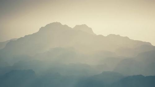 Videohive - Fog in Rocky Mountain Valley - 47639709 - 47639709