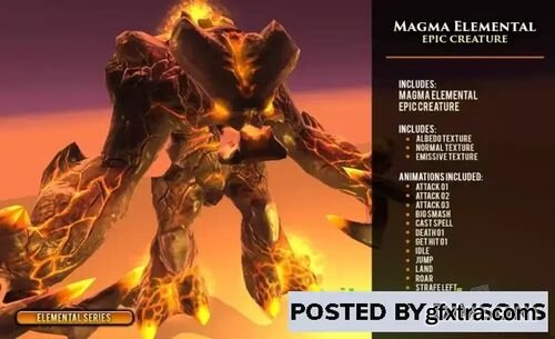 Magma Elemental Epic Creature v1.0