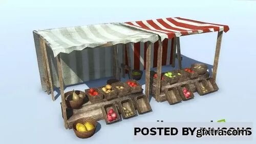 Medieval Food Market Stall v1.0