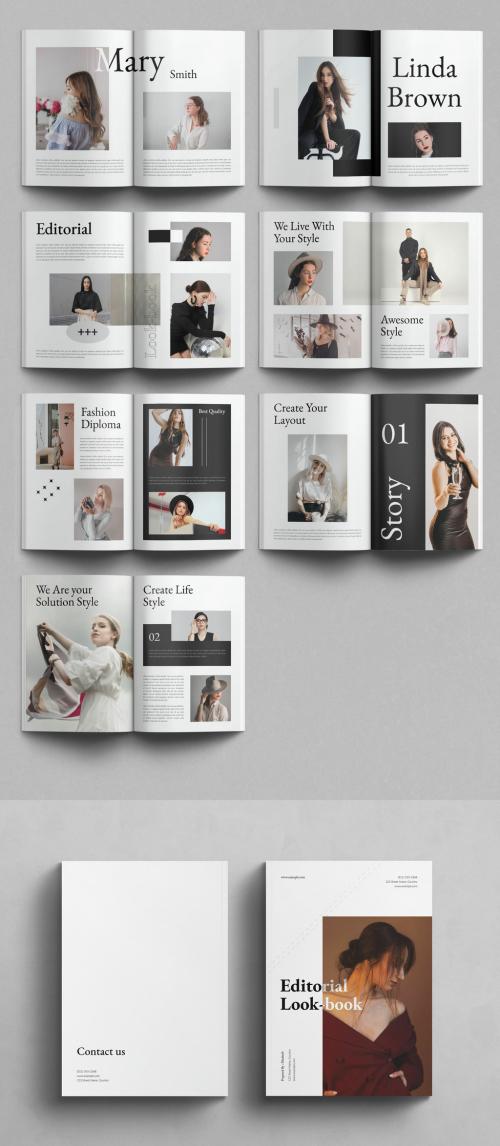 Editorial Lookbook Template Brochure Layout 636888936