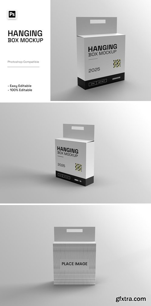 Minimalist Hanging Box Mockup 65ZKUR5