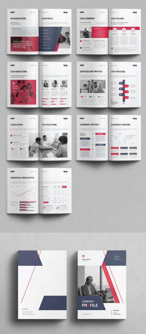 Company Profile Layout Brochure Template 636888866