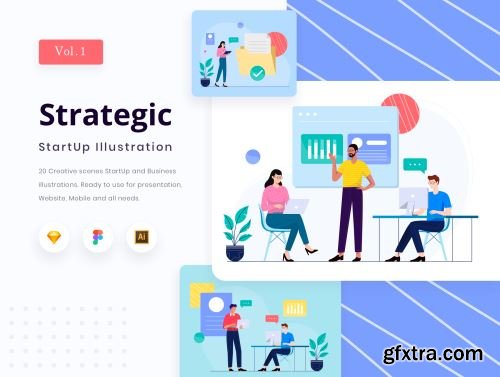 Strategic - Start Up Illustration Ui8.net